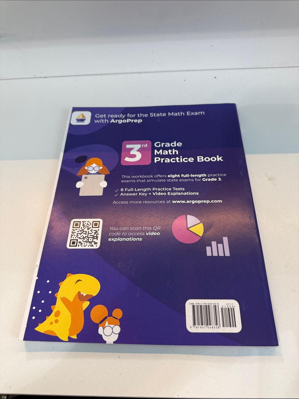 3rd Grade Math Practice Book - Purple - Picture 2 of 2